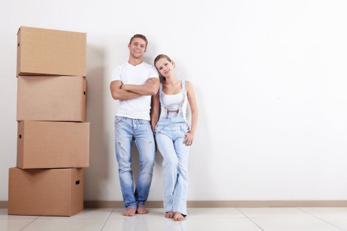 Man and van vehicle ready for a local move in Queens Park