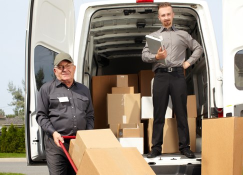 Secure storage boxes used during Queenspark removals