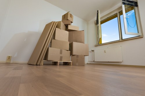 Removal team helping with a local move in Queens Park