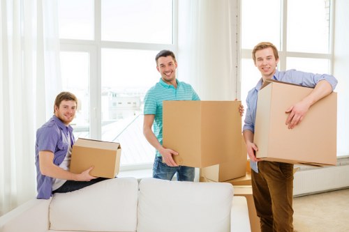 Removal van ready for a home move in Queenspark