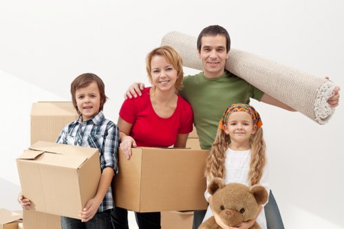 Fragile item packing and protective wrapping during a move