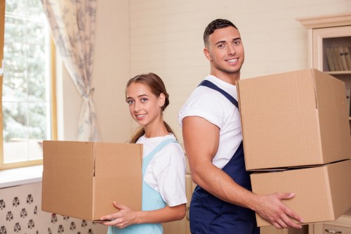 Secure transport of office furniture and IT equipment during Queenspark office removals